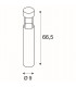 Slots 65 Bollard, Anthracite, 6.3W Cob Led, 3000K, Ip44