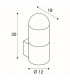 1 Light Wall Light, Anthracite, E27, Ip54