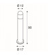 1 Light C-Pol Bollard Light, Anthracite, E27, Ip54