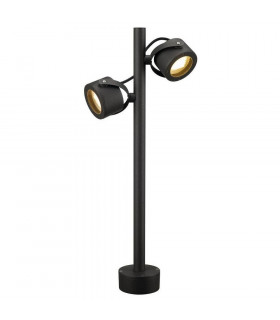 2 Light Outdoor Floor Stand, Anthracite, Gx53, Ip44