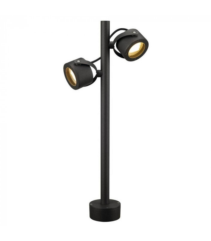 2 Light Outdoor Floor Stand, Anthracite, Gx53, Ip44