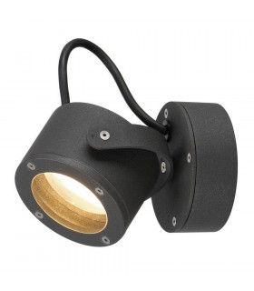 Outdoor 1 Light Wall Light, Anthracite, Gx53, Ip44