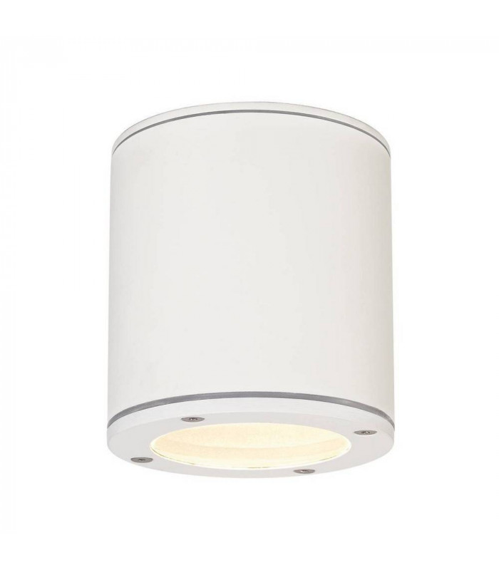 1 Light Ceiling Light, Round, White, Gx53, Ip44