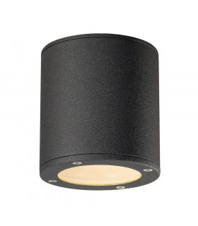 1 Light Ceiling Light, Round, Anthracite, Gx53, Ip44