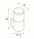 1 Light Round, Anthracite, E27, Ip54