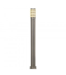 1 Light Big Nails Plus 80 Bollard Light, Stainless Steel 304, E27, Ip44