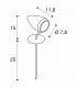 1 Light Spot 40 Spike Light, Stainless Steel 304, Gu10, Ip65