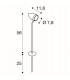 1 Light Spot 80 Spike Light, Stainless Steel 304, Gu10, Ip65