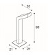 Outdoor Floor Stand, Led, Medium, Anthracite, IP55