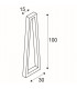 Floor Stand, Anthracite, 12.5W Cob Led, 3000K, Ip44