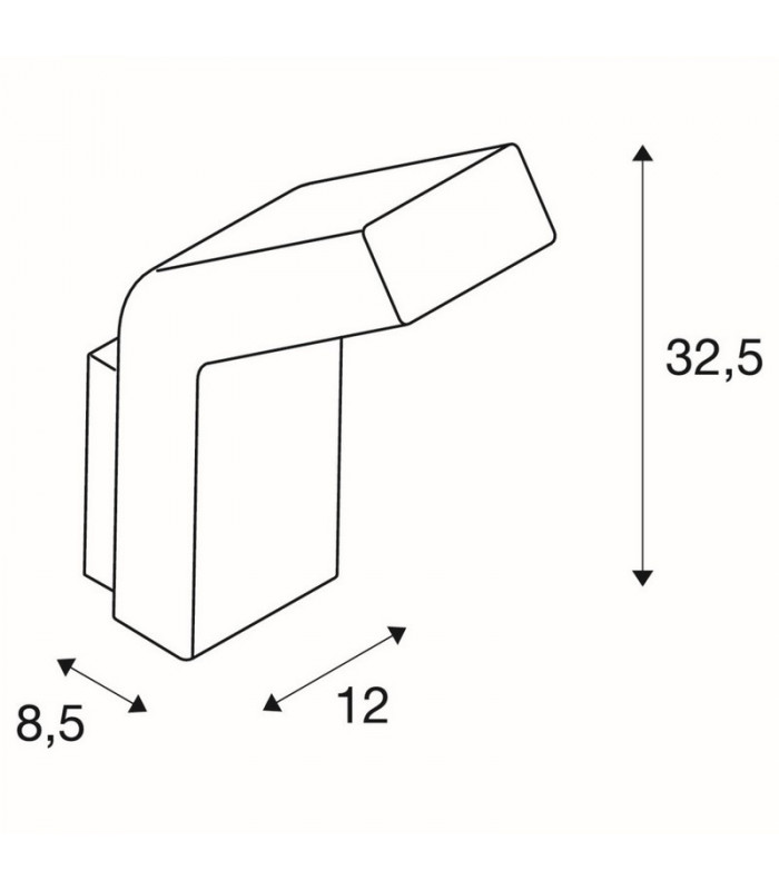Outdoor Wall Light, Led, 3000K, Anthracite, IP55