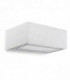 1 Light Outdoor Fluorescent Wall Light White IP44