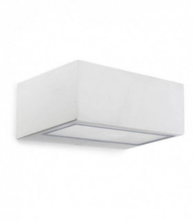 1 Light Outdoor Fluorescent Wall Light White IP44