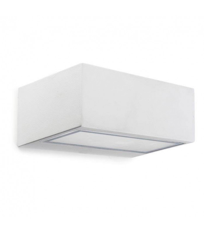 1 Light Outdoor Fluorescent Wall Light White IP44