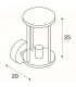 1 Light Round, Anthracite, Clear Glass, IP55, E27