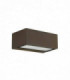 1 Light Outdoor Fluorescent Wall Light Brown IP44