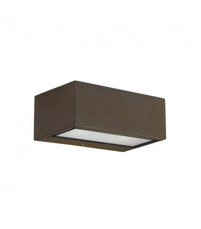 1 Light Outdoor Fluorescent Wall Light Brown IP44