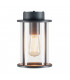 1 Light Outdoor Ceiling Light, A60, Round, Anthracite, Clear Glass, IP44, E27