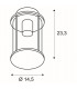 1 Light Outdoor Ceiling Light, A60, Round, Anthracite, Clear Glass, IP44, E27