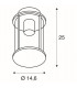 1 Light Outdoor Pendant, Anthracite, Includes 5M Chain And Connection Cable With Open Cable End, Ip44, E27