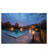 1 Light Floor Stand, A60, Round, Anthracite, Clear Glass, IP55, E27