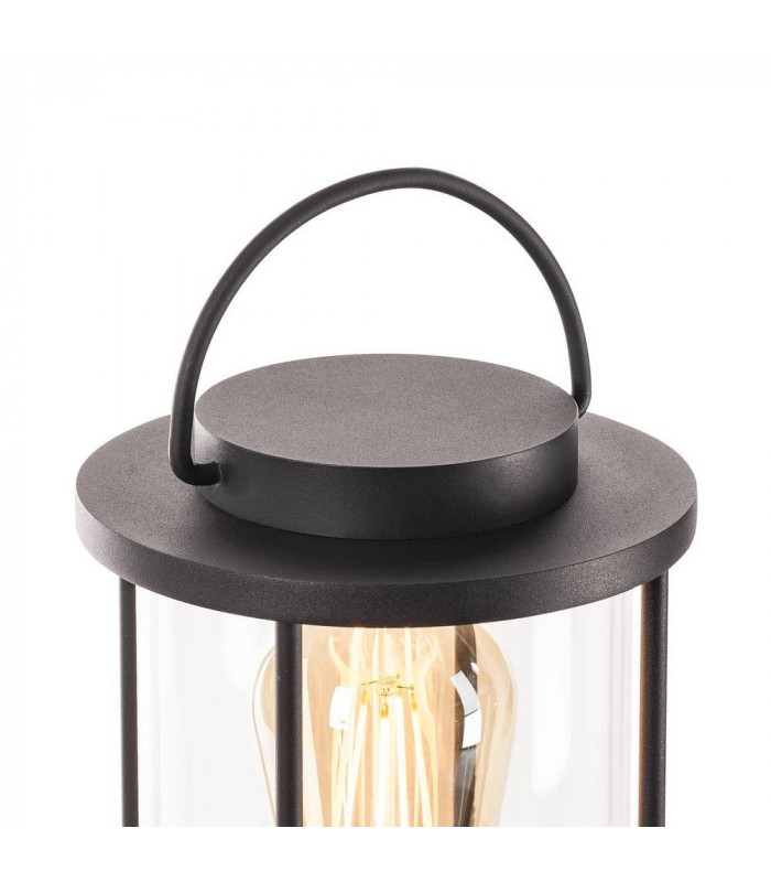 1 Light Outdoor Table Lamp, Incl.Connection Lead And Shock-Proof Mains Plug, Anthracite, Ip44, E27