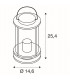 1 Light Outdoor Table Lamp, Incl.Connection Lead And Shock-Proof Mains Plug, Anthracite, Ip44, E27