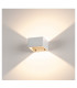 Outdoor Square Wall Light, White, 3.2W Cob Led, 3000K, Ip44, Up, Down
