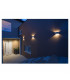 Outdoor Square Wall Light, Anthracite, 3.2W Cob Led, 3000K, Ip44, Up, Down