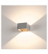 Outdoor Square Wall Light, Anthracite, 3.2W Cob Led, 3000K, Ip44, Up, Down