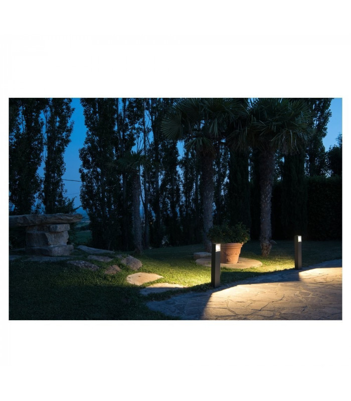 Outdoor Floor Stand, Square, Anthracite, 6W Led, 3000K, Ip44