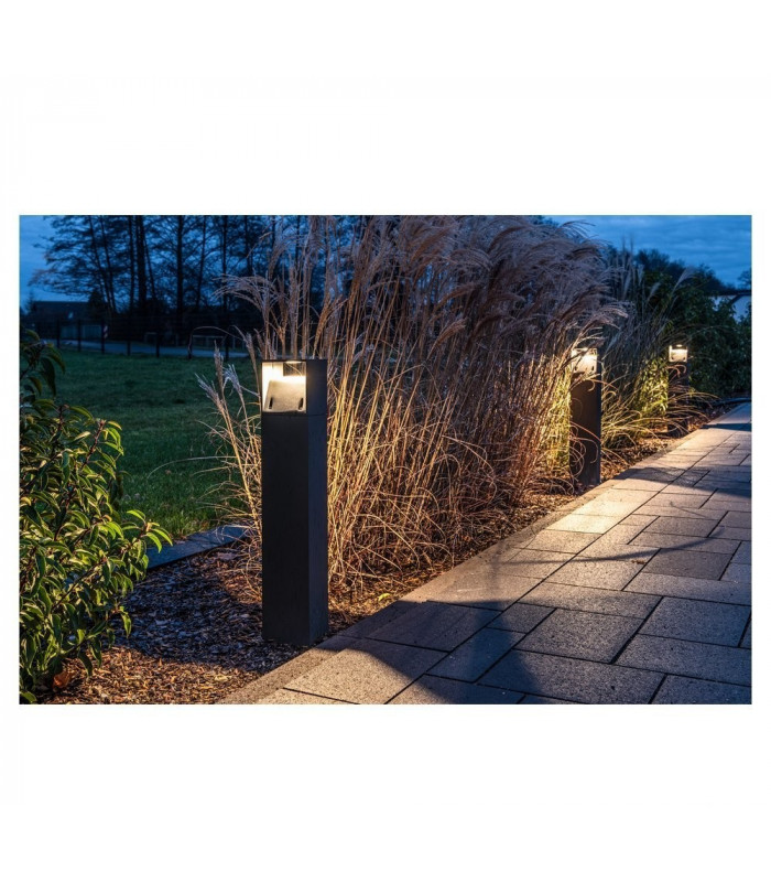 Outdoor Floor Stand, Square, Anthracite, 6W Led, 3000K, Ip44