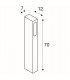 Square Shape, Anthracite, 4.5W Led, 3000K, Ip44