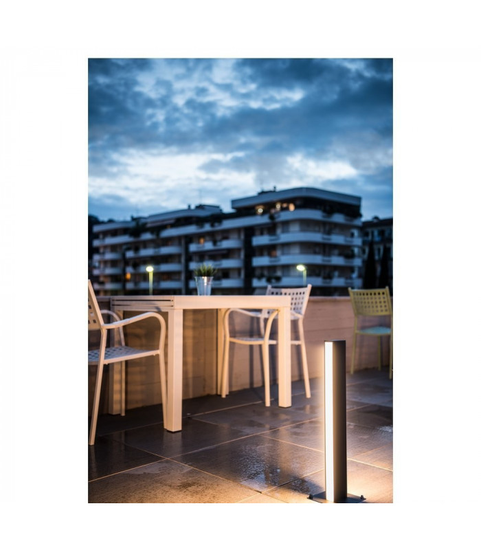 Floor Stand, Double-Headed, Led, 3000K, Anthracite, L, W, H 16.5, 16.5, 66 cm, IP55