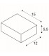 1 Light Square, Anthracite, Gx53, Ip44