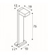 1 Light Square, Silver-Grey, Gx53, Ip44