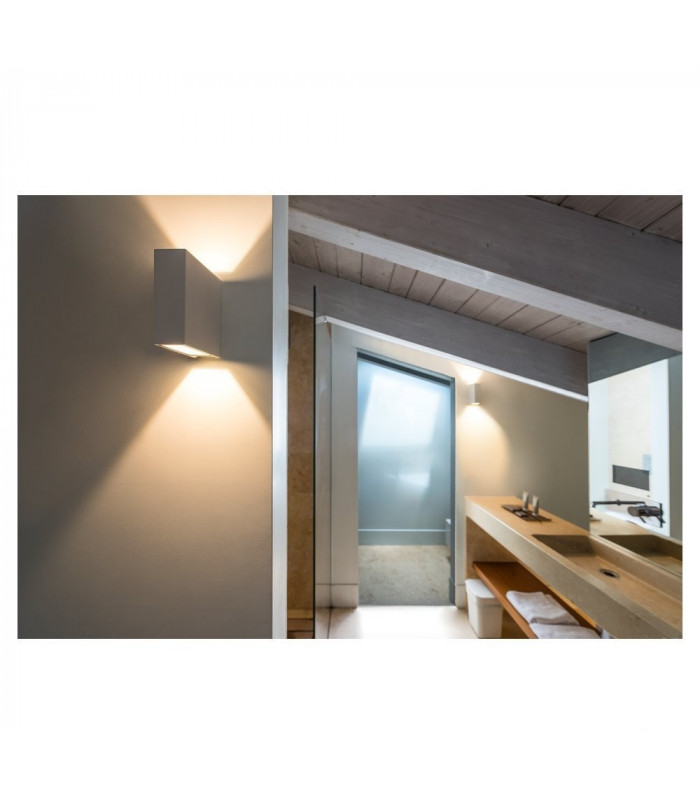 Square, White, 3.2W Cob Led, 3000K, Ip44, Up, Down