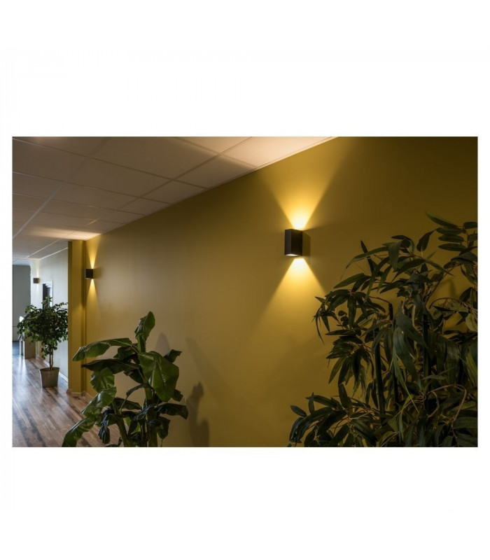 Square, Anthracite, 3.2W Cob Led, 3000K, Ip44, Up, Down