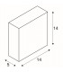 Outdoor Square Wall Light Shape, Anthracite, 6X 1W Led, 3000K, Ip54