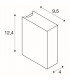 Outdoor Square Wall Light, Anthracite, Led, 1X3W, 3000K, Ip44