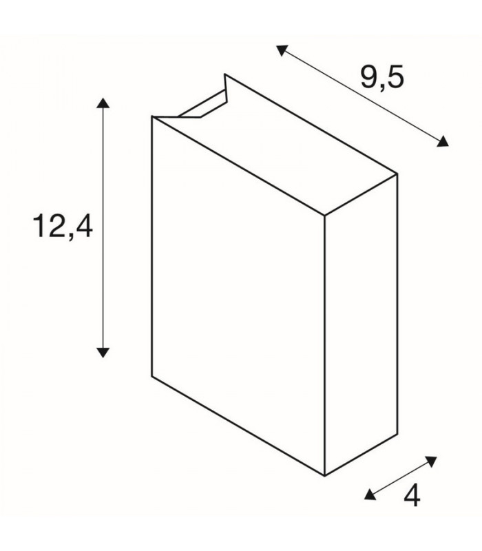 Outdoor Square Wall Light, Anthracite, Led, 1X3W, 3000K, Ip44