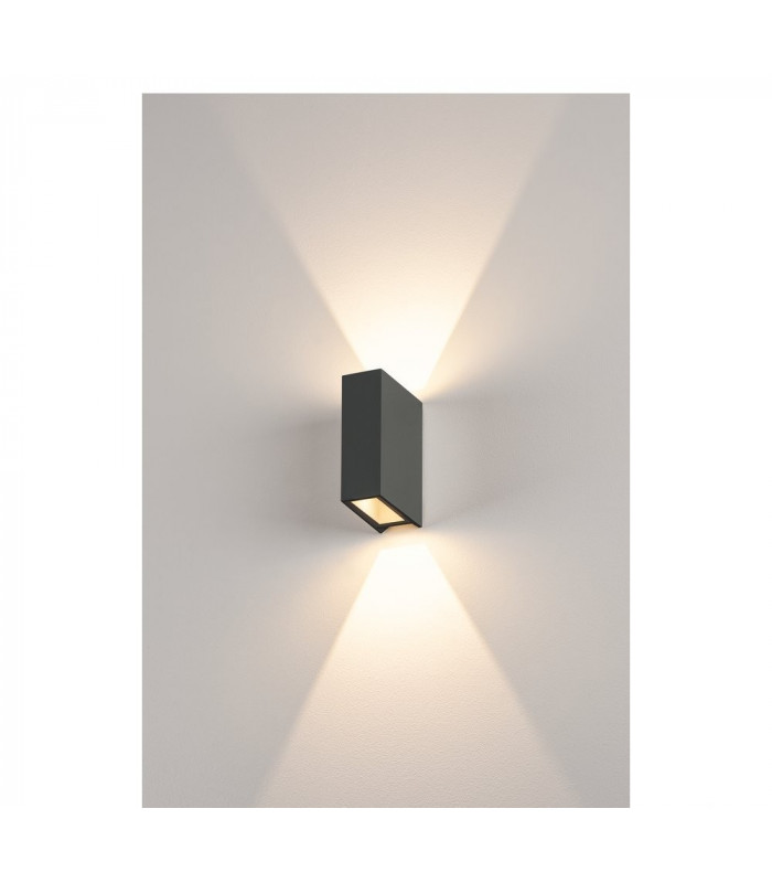 Outdoor Square Wall Light, Anthracite, Led, 1X3W, 3000K, Ip44