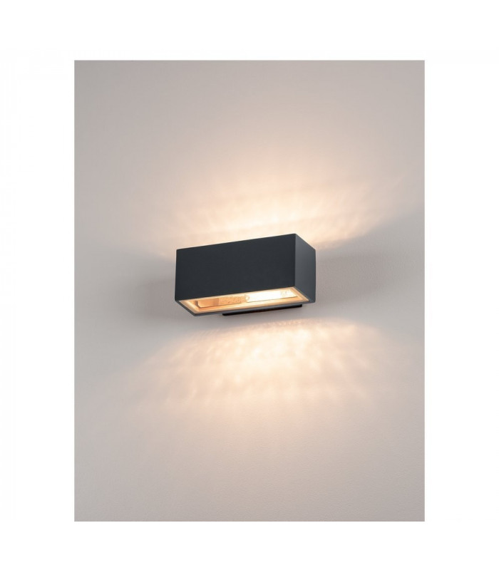 Outdoor Square Wall Light, Anthracite, Led, 1X3W, 3000K, Ip44