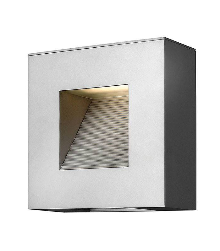 LED 2 Light Outdoor Wall Light Titanium IP44