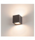 2 Light Wall Light, Anthracite, Gx53, Ip44