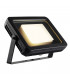 Outdoor Square Floodlight, 30W, Black, 3000K Led, IP55