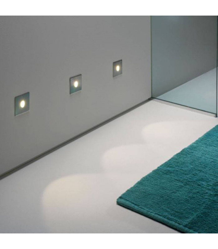 1 Light Outdoor Recessed Marker Wall Light Stainless Steel IP65, E27