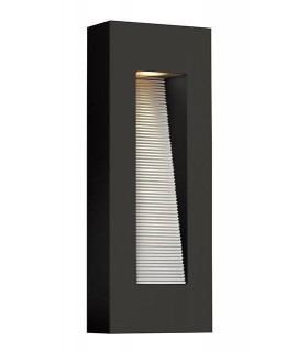 LED 2 Light Outdoor Wall Light Satin Black IP44