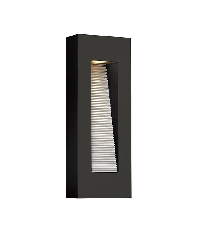 LED 2 Light Outdoor Wall Light Satin Black IP44