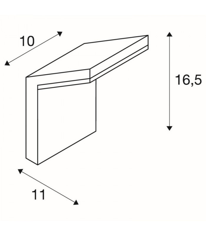 Wall Light, Anthracite, Smd Led, 3000K, Ip44